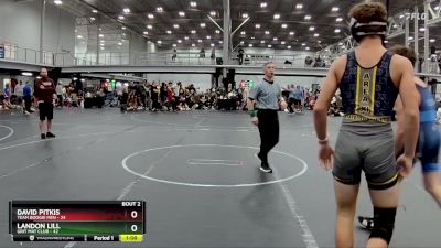 130 lbs Semis (4 Team) - David Pitkis, Team Boogie Men vs Landon Lill, Grit Mat Club