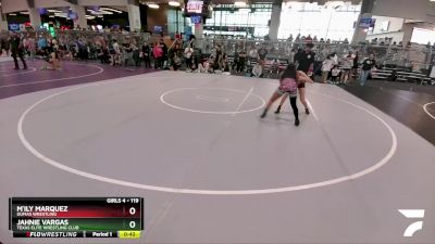 119 lbs Cons. Round 3 - Jahnie Vargas, Texas Elite Wrestling Club vs M`ily Marquez, Dumas Wrestling