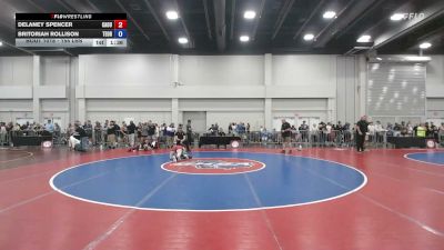 155 lbs Champ. Round 1 - Delaney Spencer, Camden Outsiders vs Britoriah Rollison, Team Ohio