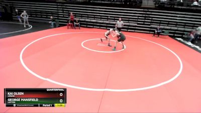 141 lbs Quarterfinal - Kai Olsen, Logan vs George Mansfield, Layton