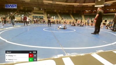 51 lbs Semifinal - Hudson Waag, Keystone Wrestling Club vs Kristopher Henry, Powerhouse Elite 12u