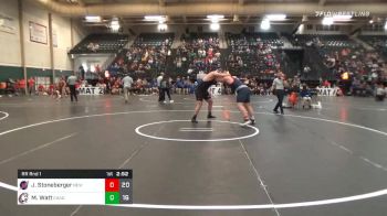 285 lbs Prelims - Jake Stoneberger, Newman-Wichita vs Mason Watt, Chadron