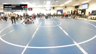 157 lbs Quarterfinal - Jake Jampolsky, Mountain View (Mesa) High School vs Aiden Chur, Granite Hills