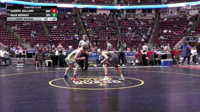 127 lbs First Round - Gabriel Ballard, Northampton vs Sean Murray, Upper Perkiomen