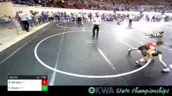 67 lbs Quarterfinal - Brayden Barajas, Grove Takedown Club vs Easton Reyes, Standfast