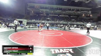 160 lbs 5th Place Match - Anthony Ortega, Linden vs Christian Pebley, Ponderosa