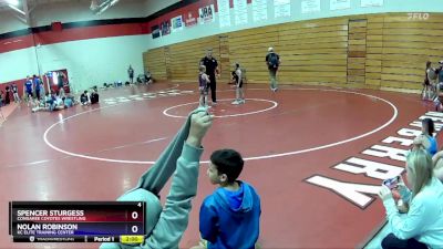 43-53 lbs Round 3 - Spencer Sturgess, Congaree Coyotes Wrestling vs Nolan Robinson, KC Elite Training Center