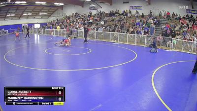 143 lbs Round 2 - Coral Averett, Red Devil Mat Club vs Makinzey Harrington, Junction City Mat Club