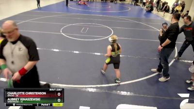Round 3 - Aubrey Ignaszewski, Greenbush vs Charlotte Christenson, GMLOS