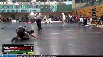 145 lbs Cons. Round 5 - Brody Laughter, Centennial vs Matthew Ortega, El Dorado