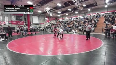 285 lbs Semifinal - Zander West, Victor Valley vs Malohi Sipowicz, Hemet