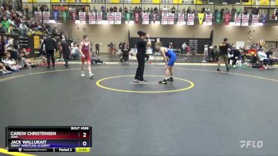 106 lbs 1st Place Match - Carew Christensen, Iowa vs Jack Wallukait, Sebolt Wrestling Academy