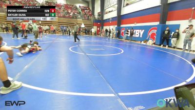 73 lbs Consolation - Peter Correa, Fort Gibson Youth Wrestling vs Skyler Oliva, Victory Youth Wrestling