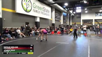 118 lbs Round 5 (6 Team) - Natalie Hedlund, FEWTeamIowa vs Athena Solis, SOTM Pink