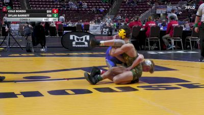 114 lbs Consi 1 - Cole Borzio, Quakertown vs Dylan Barrett, Penn-Trafford