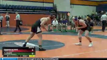 174 lbs Champ. Round 1 - Dahson Dejong, Cornell College vs TJ Rhamy, Heidelberg University