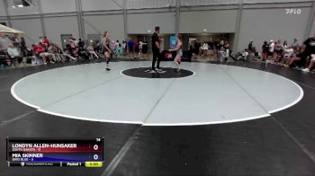 100 lbs Round 3 (8 Team) - Londyn Allen-Hunsaker, South Dakota vs Mia Skinner, Ohio Blue