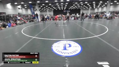 155 lbs Champ. Round 2 - Gavin Sebastian, Eaton Rapids Youth Wrestling Club vs Dalton Pattee, Young Guns Nashville Wrestling