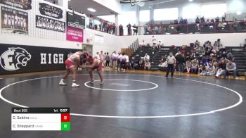 285 lbs Consolation - Chris Sabino, Columbia vs Charles Sheppard, Hamburg