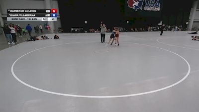130 lbs Cons. Sub-quarters - Iliana Villagrana, All American Wrestling Club vs Kaydence Golding, North Dakota