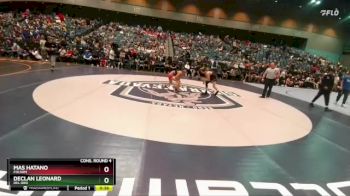 106 lbs Cons. Round 4 - Mas Hatano, Folsom vs Declan Leonard, Del Oro