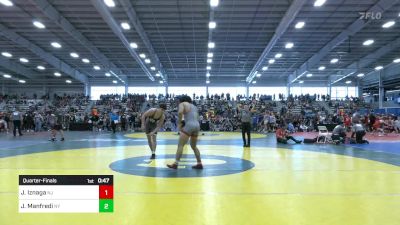 152 lbs Quarterfinal - Jayden Iznaga, NJ vs Joseph Manfredi, NY
