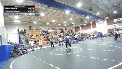 285 lbs Cons. Semi - Luis Zamora, Warren vs Nathan Solano, Alta Loma