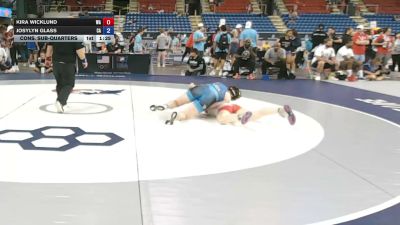 155 lbs Cons. Sub-quarters - Kira Wicklund, Washington vs Josylyn Glass, California