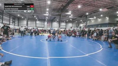 55 lbs Placement Matches (8 Team) - Oliver Paradise, NOVA WRESTLING CLUB vs Sawyer Richardson, CAPITAL CITY WRESTLING CLUB