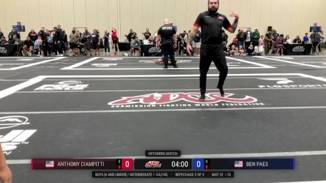 Anthony Ciampitti vs Ben Paes 2025 ADCC Orlando Open/Youth Trials