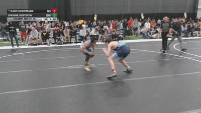 138 lbs Champ. Rd Of 16 - Dwaine Goforth, 309 Wrestling vs Kash Koopmans, Pinnacle Wrestling School