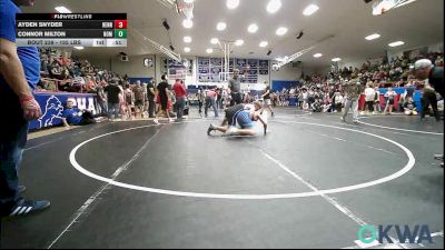 155 lbs Consi Of 4 - Ayden Snyder, Hennessey Takedown Club vs Connor Milton, Team Nomad