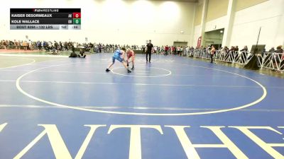 132 lbs Consi Of 64 #1 - Kaiser DesOrmeaux, AK vs Kole Wallace, OH