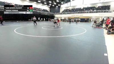 141 lbs Quarterfinal - Sergio Porras, Palomar College vs Luis Acosta-Tackett, Bakersfield College