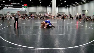 141 lbs Champ. Round 1 - Luke **Warren, Innerchamp vs Zane Garcia, Modern Warrior