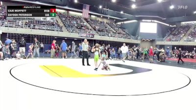 58 lbs Quarterfinal - Caje Moffett, Wyoming vs Zayden Peterson, Carlisle