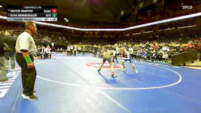 132 Class 4 lbs Champ. Round 1 - Kelton Shaffer, Neosho vs Evan Berkbuegler, North Point