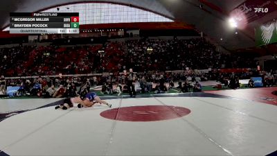 4A 215 lbs Quarterfinal - Brayden Pocock, Sugar-Salem vs McGregor Miller, South Fremont