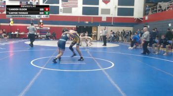 133 lbs Quarterfinal - Camden Olson, Derry Area vs Carter Thomas, Burrell