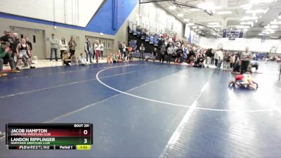 73 lbs Quarterfinal - Landon Ripplinger, Northside Wrestling Club vs Jacob Hampton, Champions Wrestling Club