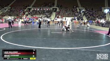 113 lbs Champ. Round 1 - Bryar Lockhart, Reeltown vs Jack Galloway, American Christian Academy