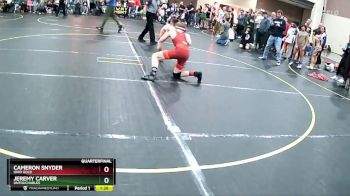 95 lbs Quarterfinal - Cameron Snyder, Ohio Gold vs Jeremy Carver, Untouchables
