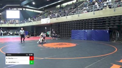 135 lbs Quarterfinal - Anakin Burks, Maurertown vs Edward Jarahian, Point Pleasant Beach