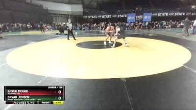 138 lbs Round 3 - Bryce McGee, Washington vs Bryar Jensen, Omak Wrecking Crew Wrestling