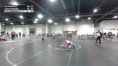 74 lbs 2nd Place - Mia Dominguez, Unattached vs Evalyn Martinez, Mat Rats Rebooted