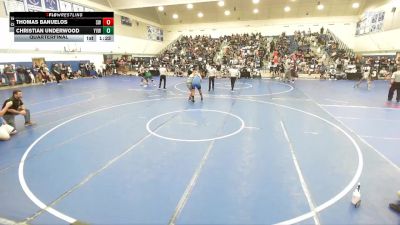285 lbs Quarterfinal - Christian Underwood, Yucca Valley Wrestling vs Thomas Banuelos, Sonora Wrestling