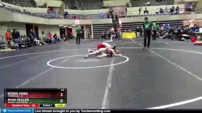 113 Lbs Round 3 (4 Team) - Ryan Muller, Ankeny Centennial Vs Kiowa 