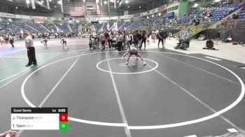 132 lbs Consolation - Jesse Thompson, Matpac WC vs Tyger Taam, GoldenBack WC