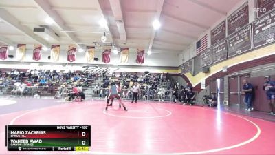 157 lbs Cons. Round 2 - Waheeb Awad, Canyon Springs vs Mario Zacarias, Citrus Hill