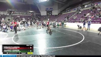 72-74 lbs Round 3 - Maverick Johnson, Pueblo County Wrestling Club vs Horacio Plasencia, La Gente Wrestling Club